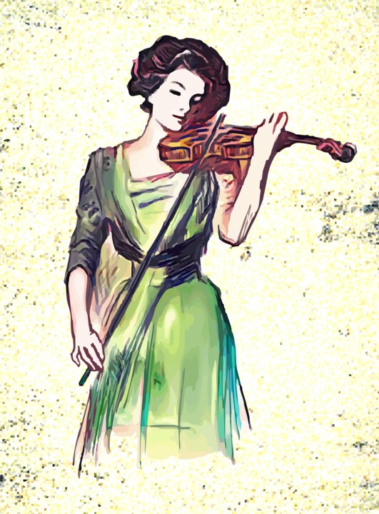 Violin player 数字艺术