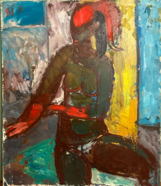 Monica. Lady of Light 绘画, 39.4x33.5 in