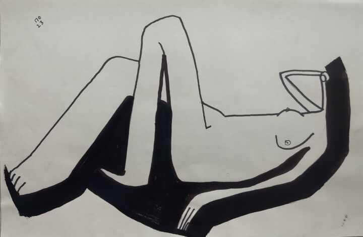 A nude 16 绘画, 8.3x11.4 in