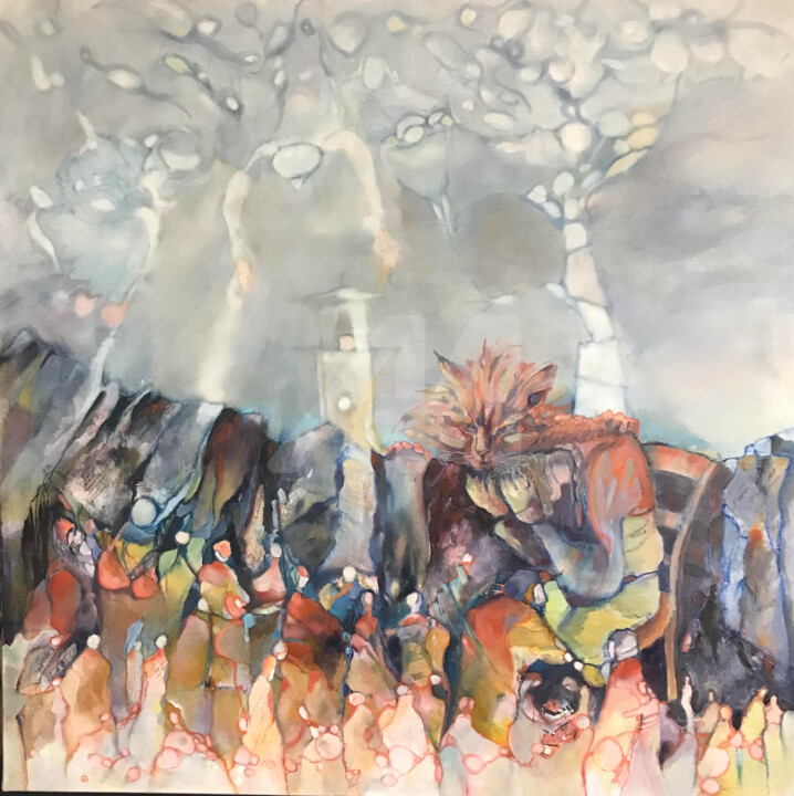 绘画,  39.4x39.4 in 