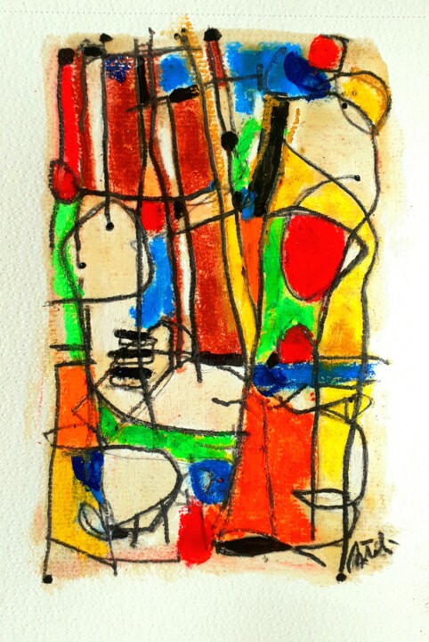 L'organista e la cantante Pittura, 10,4x7,5 in