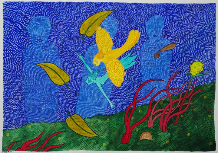 "La vérité du vécu ... " Pintura, 11,7x16,5 in