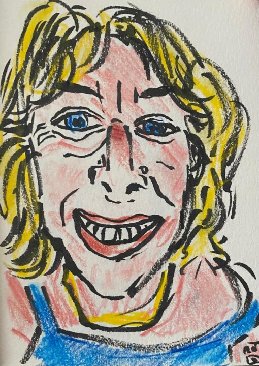 Portrait de Brigitte 图画, 5.5x3.9 in