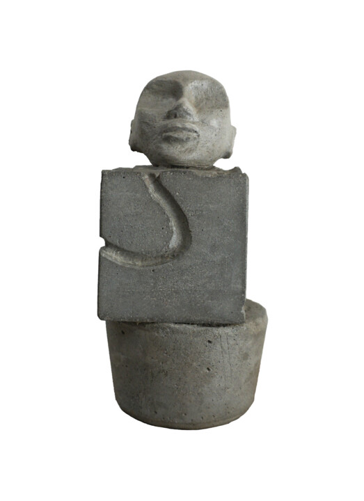 TAIKI BRUTALIST HEAD 雕塑, 11.8x3.9 in