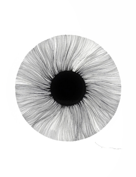 Tehos Black Eye - 2024 - 03 Disegno, 25,6x19,7 in
