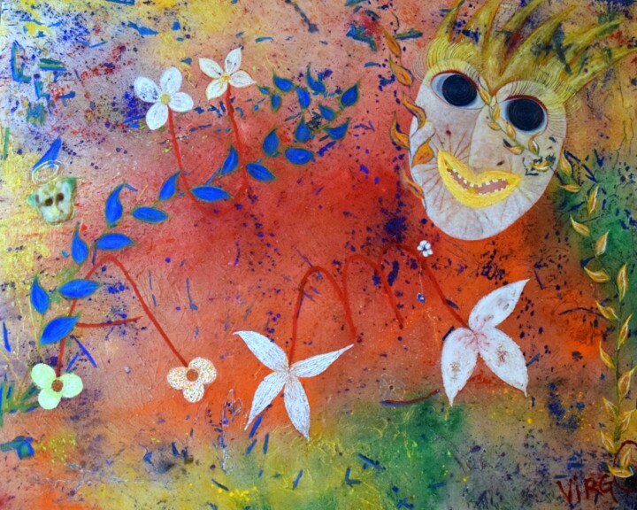 Le Jardin de Kether sur la Terre 绘画, 51.2x63.8 in