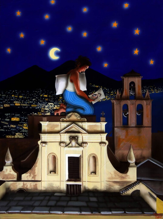 Io te vojie bene assaje Pittura, 27,6x20,5 in