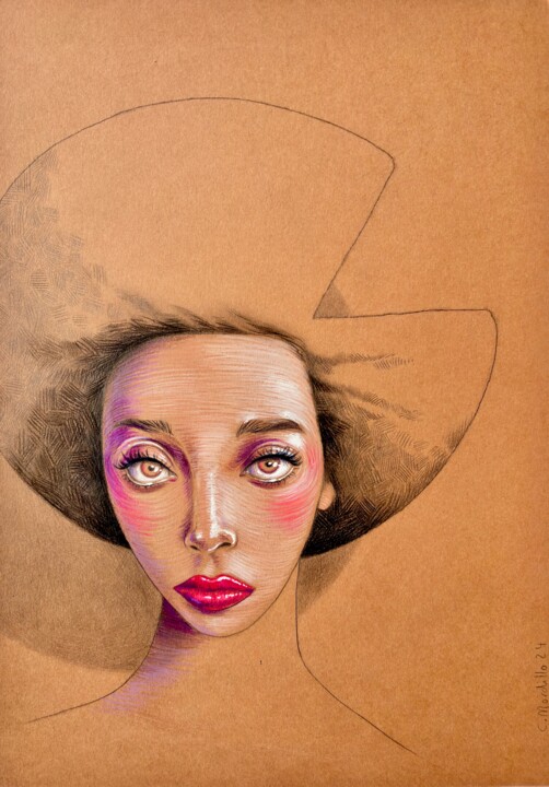 Afro look 图画, 11.7x8.3 in