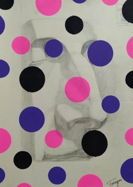 David Hockney 6 绘画, 16.5x11.8 in
