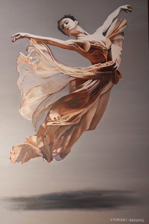 SAUT D'UNE ETOILE 绘画, 36.2x23.6 in