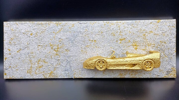 Gold Bar 绘画, 7.9x19.7 in