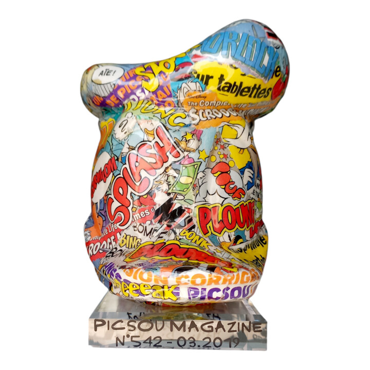 Donald Splash 雕塑, 7.9x5.1 in