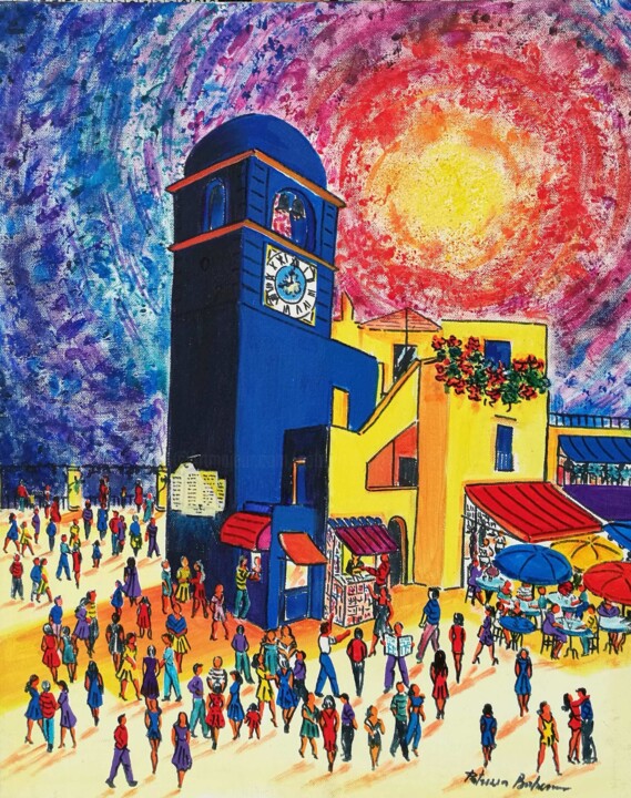 Vita caprese Pittura, 19,7x15,8 in