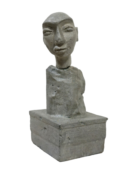 TULLOW BRUTALIST HEAD 雕塑, 9.8x4.3 in