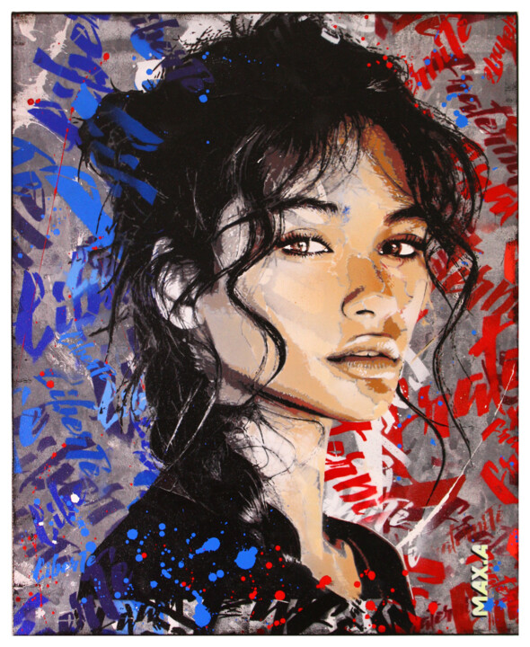 MARIANNE GIRL #2 绘画, 28.4x23.2 in