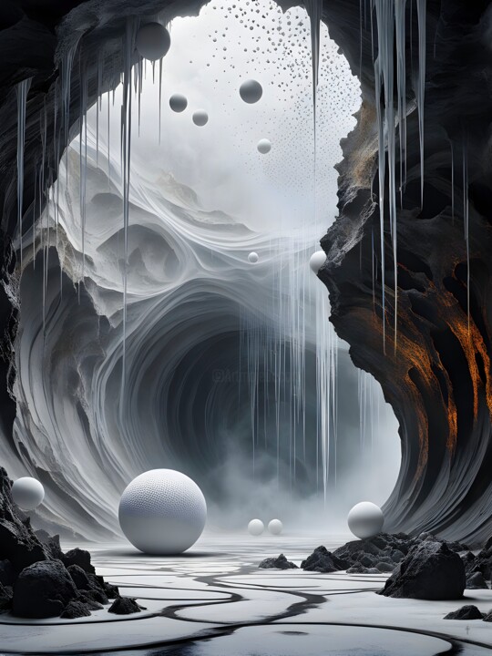 Umbrian Worlds - The White Giant Cave 数字艺术