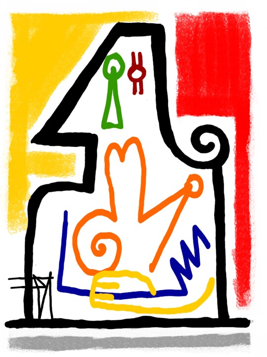 femme à la fenêtre 3 数字艺术