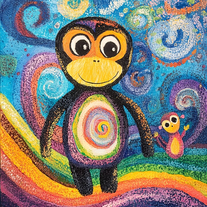 Monkey's Emblem 数字艺术