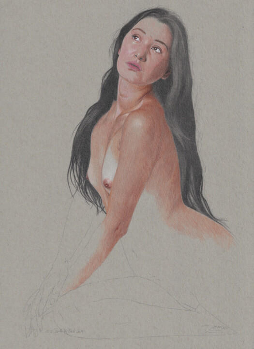 "Pose Nr.36/Black Nr.34 (23.12)" 图画, 11.9x8.6 in