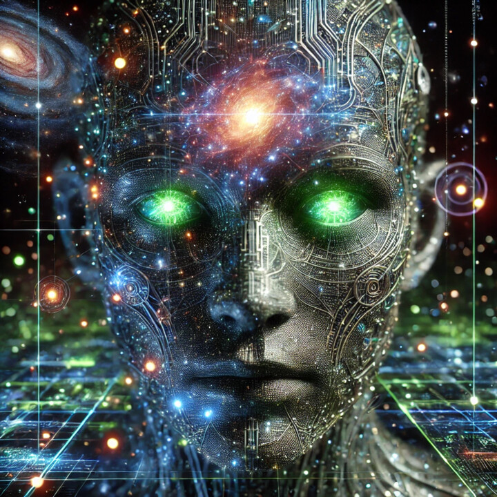 数字艺术 标题为“OPEN AI o1 Self-Por…” 由Alberto Capitani, 原创艺术品, AI生成的图像