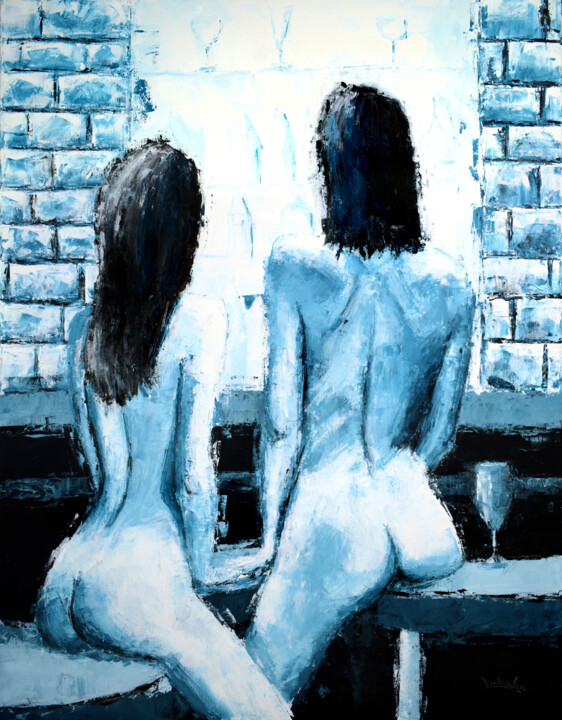 Glass of Silence 绘画, 35.4x27.6 in