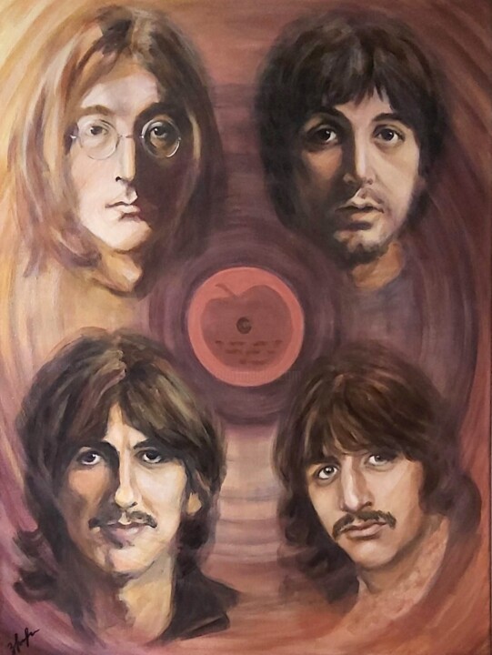 Let it be (The Beatles) 绘画, 31.5x23.6 in