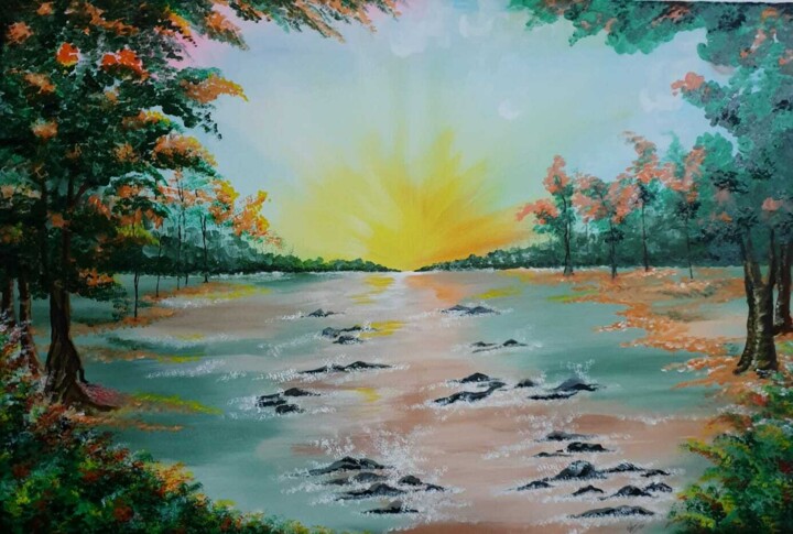 Musical Evening 绘画, 24x36 in