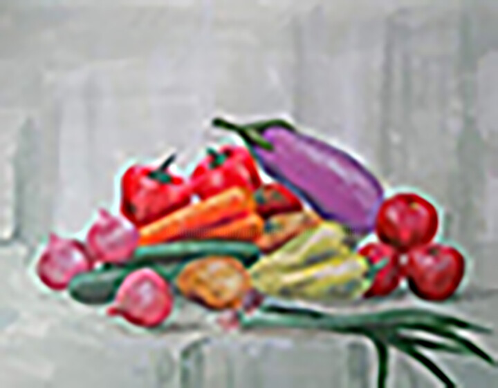 Abundance on the Table 绘画, 12x16 in