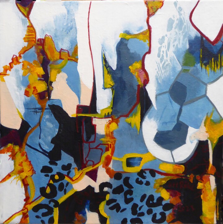 Spiel mit Farbe 13 绘画, 15.8x15.8 in