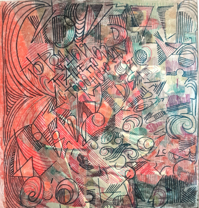 绘画,  13.8x15.8 in 