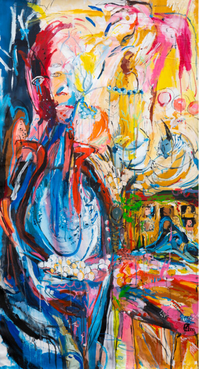 绘画,  57.9x31.5 in 