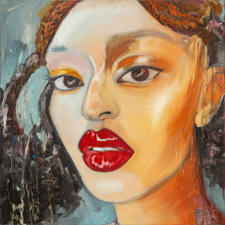 Passion 绘画, 35.4x39.4 in