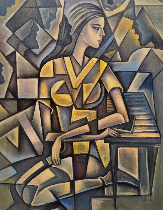 voices 绘画, 29.5x21.7 in