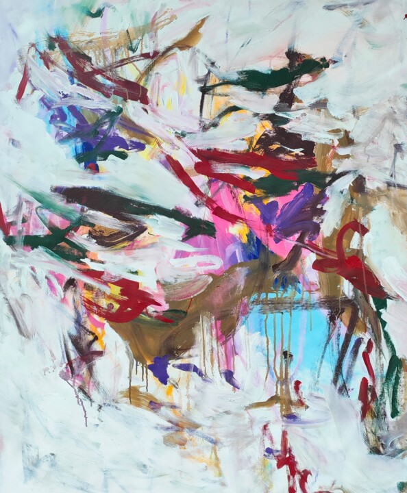 Untitled July 绘画, 45.3x37.4 in