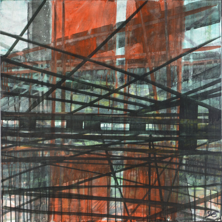 au-delà 绘画, 39.4x39.4 in