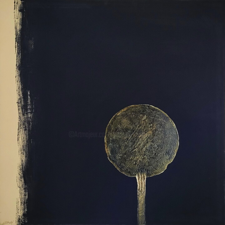 Painting titled "Avorio a Cnosso" by Gennaro Corbi, Original Artwork, Acrylic Mounted on Wood Stretcher frame