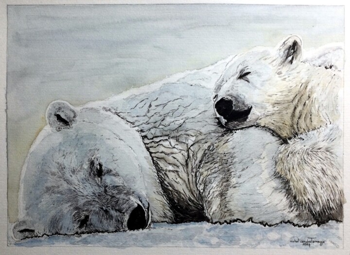 SOMMEIL GLACE 绘画, 19.7x25.6 in