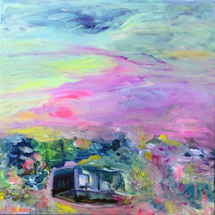 L'Écho du Silence Pittura, 23,6x23,6 in