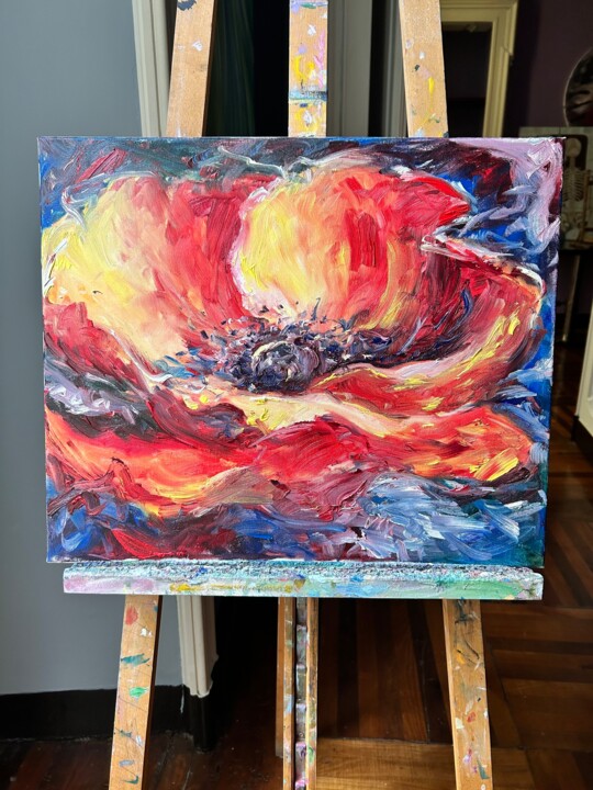 Papavero 绘画, 17.7x21.7 in