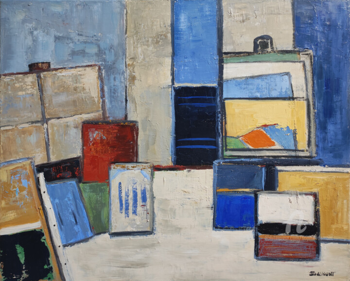 Mémoire d'atelier Картина, 18,1x21,7 in
