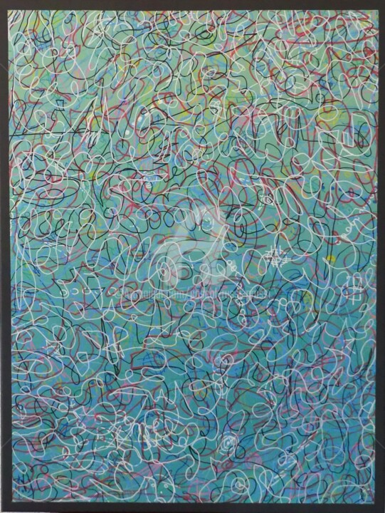 3-Ce monde-qui part dans tous les sens 绘画, 31.5x23.6 in