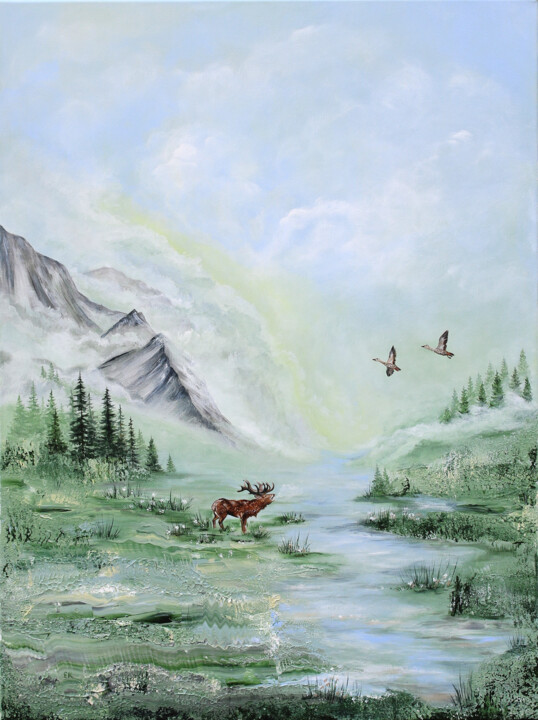 I hear you 绘画, 31.5x23.6 in