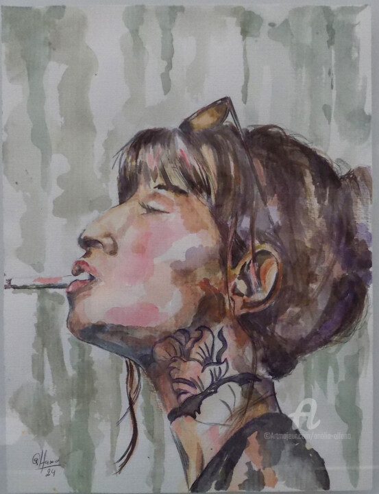 Acuarela13 绘画, 11.8x9.5 in