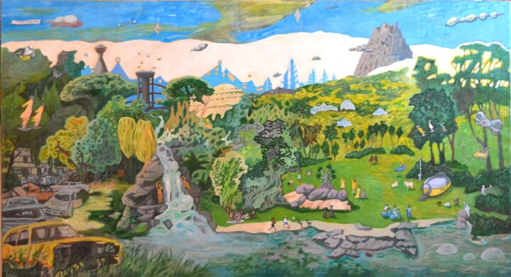 Babel 绘画, 19.7x53.2 in