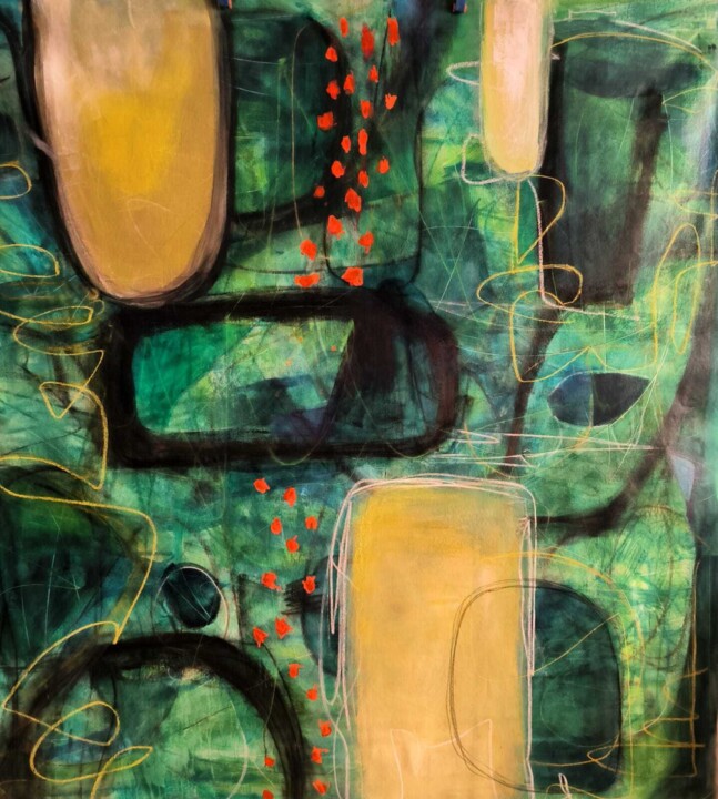 Into the green 绘画, 59.1x59.1 in