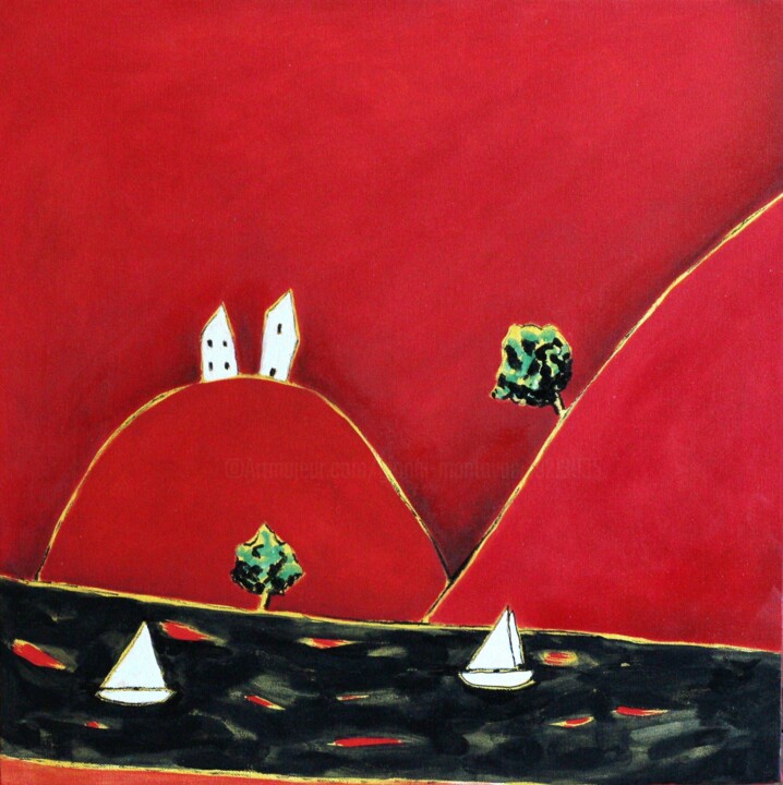 Painting titled "Nella natura che vi…" by Gianni Mantovani, Original Artwork, Acrylic Mounted on Wood Stretcher frame