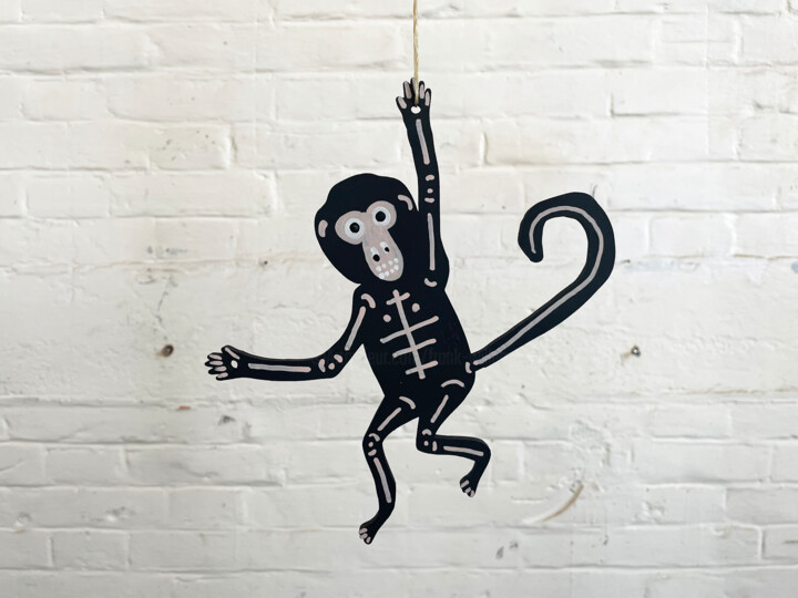 SPIDER MONKEY #5 雕塑, 8.1x8.1 in