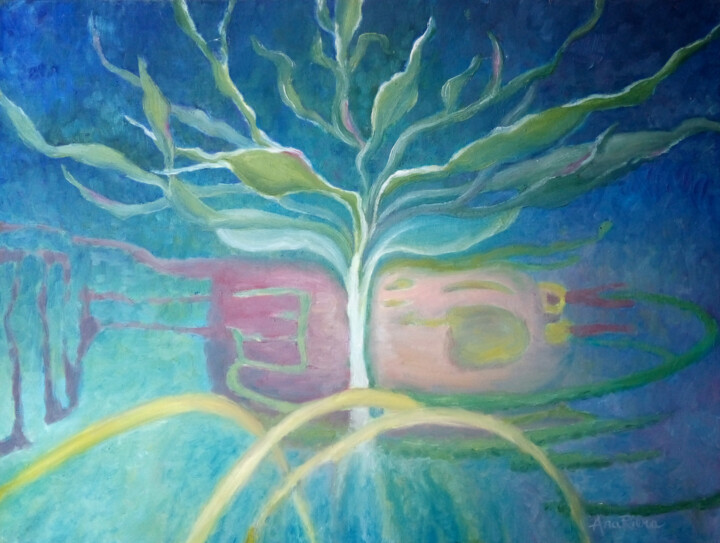 UN SEME 绘画, 15.8x19.7 in