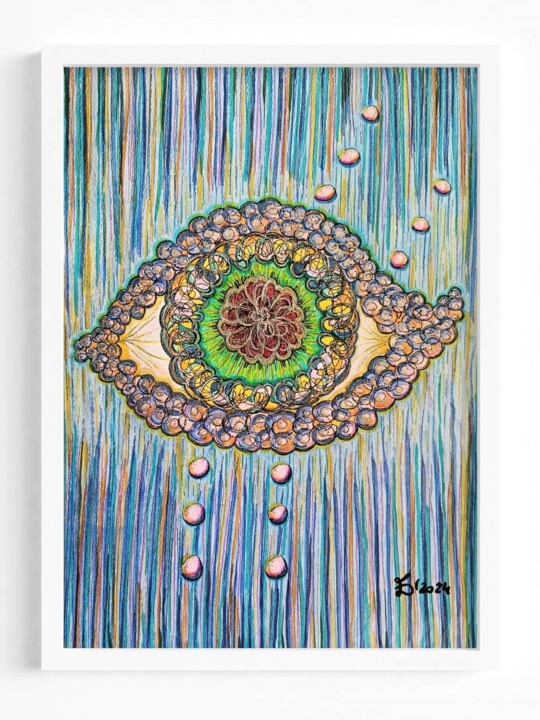 The Eye 绘画, 11.7x8.3 in