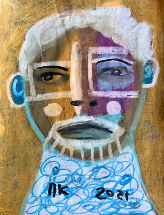 图画 标题为“Serious portrait #68” 由Pavel Kuragin, 原创艺术品, 丙烯